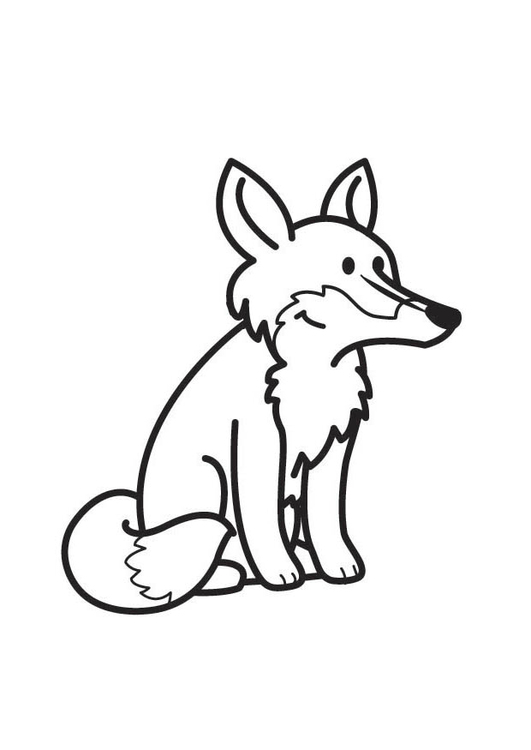 ぬりえページ: 狐 (動物) #15014 - 無料の印刷可能なぬりえページ
