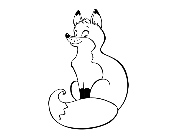 ぬりえページ: 狐 (動物) #15018 - 無料の印刷可能なぬりえページ