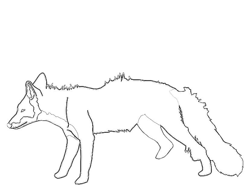 ぬりえページ: 狐 (動物) #15032 - 無料の印刷可能なぬりえページ