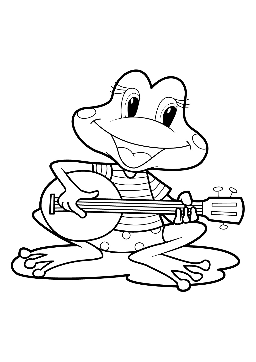 ぬりえページ: 蛙 (動物) #7580 - 無料の印刷可能なぬりえページ