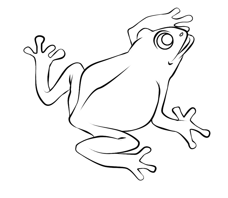 ぬりえページ: 蛙 (動物) #7627 - 無料の印刷可能なぬりえページ