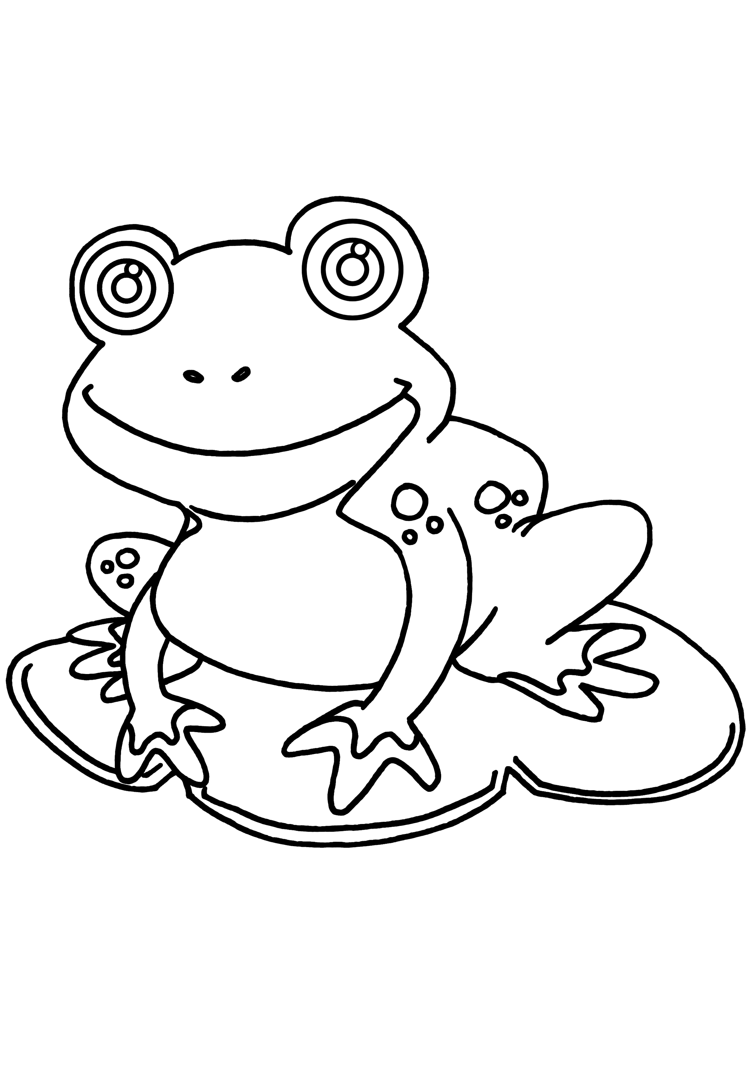 ぬりえページ: 蛙 (動物) #7639 - 無料の印刷可能なぬりえページ