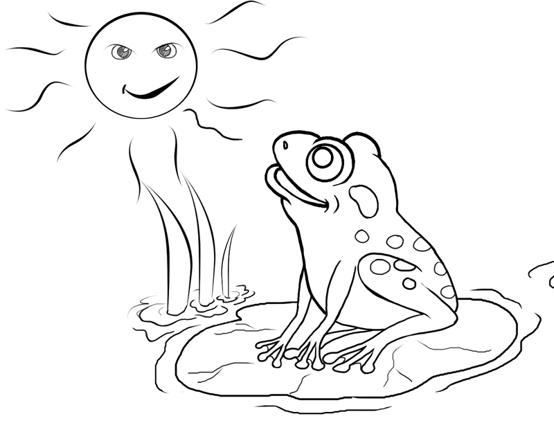 ぬりえページ: 蛙 (動物) #7666 - 無料の印刷可能なぬりえページ