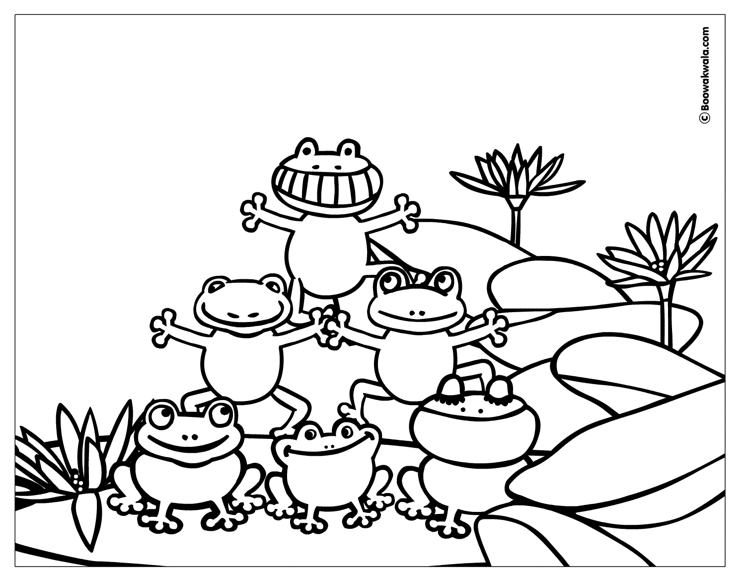 ぬりえページ: 蛙 (動物) #7673 - 無料の印刷可能なぬりえページ