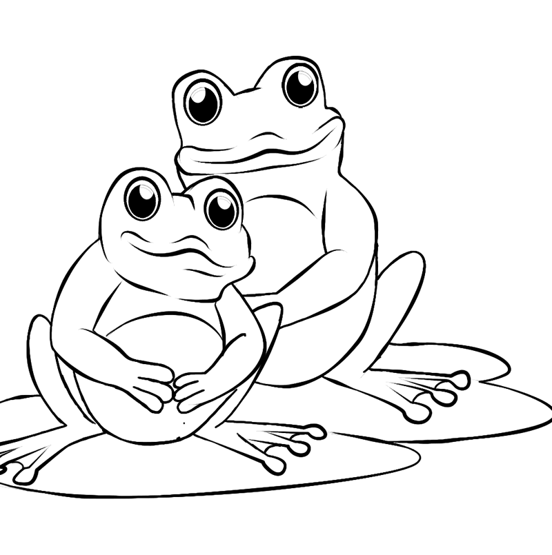 ぬりえページ: 蛙 (動物) #7748 - 無料の印刷可能なぬりえページ