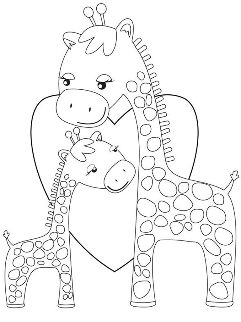 ぬりえページ: キリン (動物) #7309 - 無料の印刷可能なぬりえページ