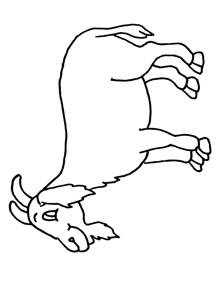 ぬりえページ: ヤギ (動物) #2454 - 無料の印刷可能なぬりえページ