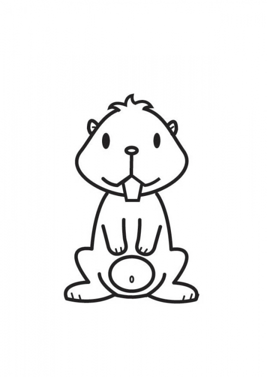 ぬりえページ: ハムスター (動物) #8156 - 無料の印刷可能なぬりえページ