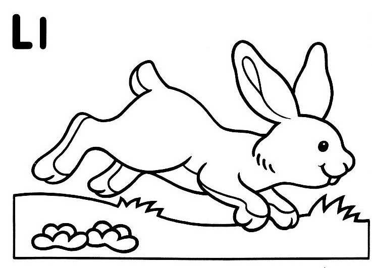 ぬりえページ: 野ウサギ (動物) #10088 - 無料の印刷可能なぬりえページ