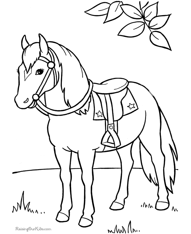 ぬりえページ: 馬 (動物) #2161 - 無料の印刷可能なぬりえページ