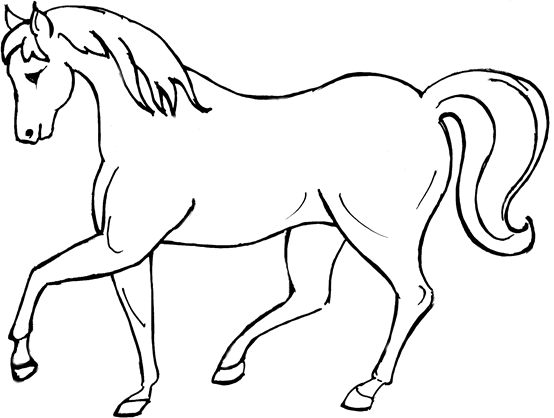 ぬりえページ: 馬 (動物) #2195 - 無料の印刷可能なぬりえページ