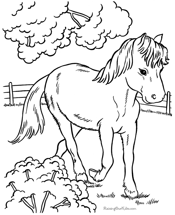 ぬりえページ: 馬 (動物) #2212 - 無料の印刷可能なぬりえページ