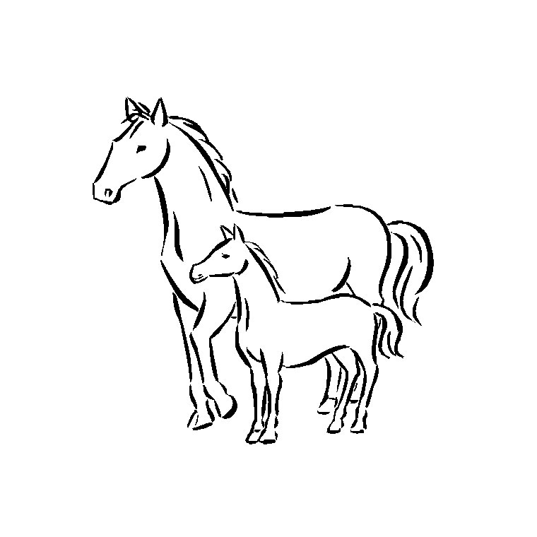 ぬりえページ: 馬 (動物) #2218 - 無料の印刷可能なぬりえページ