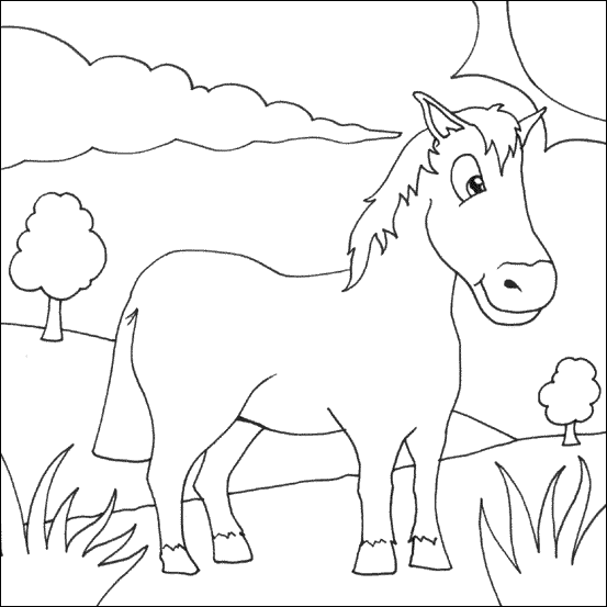 ぬりえページ: 馬 (動物) #2220 - 無料の印刷可能なぬりえページ