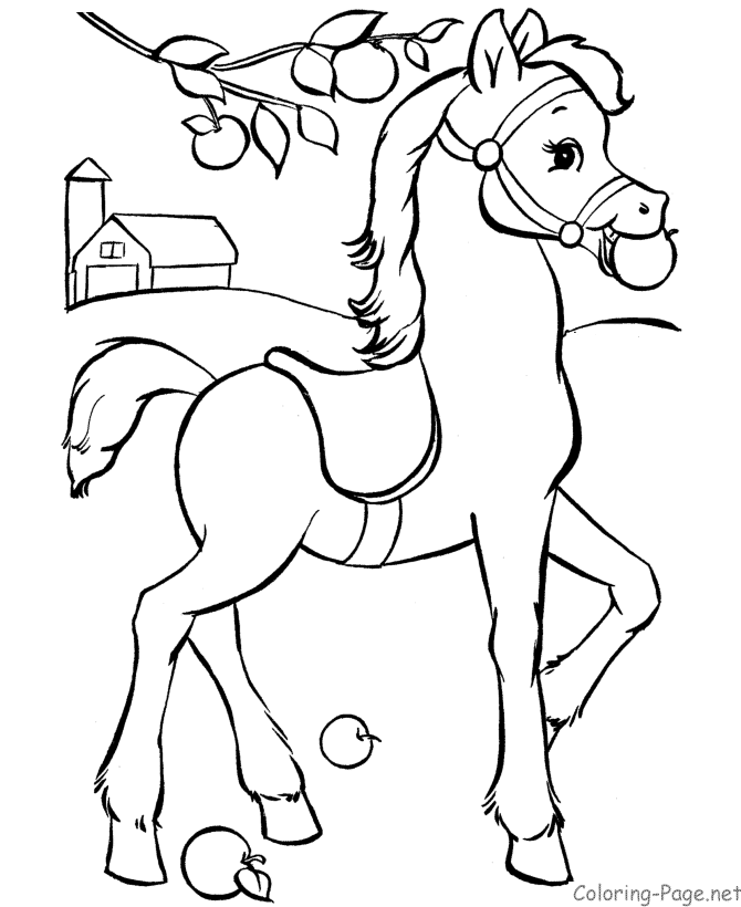 ぬりえページ: 馬 (動物) #2225 - 無料の印刷可能なぬりえページ