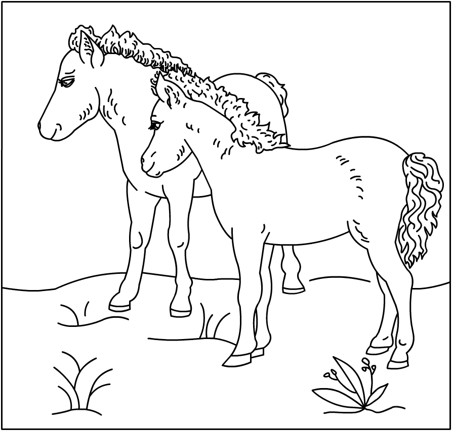 ぬりえページ: 馬 (動物) #2238 - 無料の印刷可能なぬりえページ