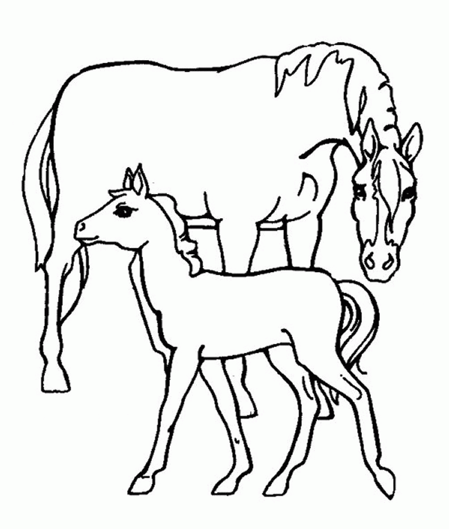 ぬりえページ: 馬 (動物) #2290 - 無料の印刷可能なぬりえページ