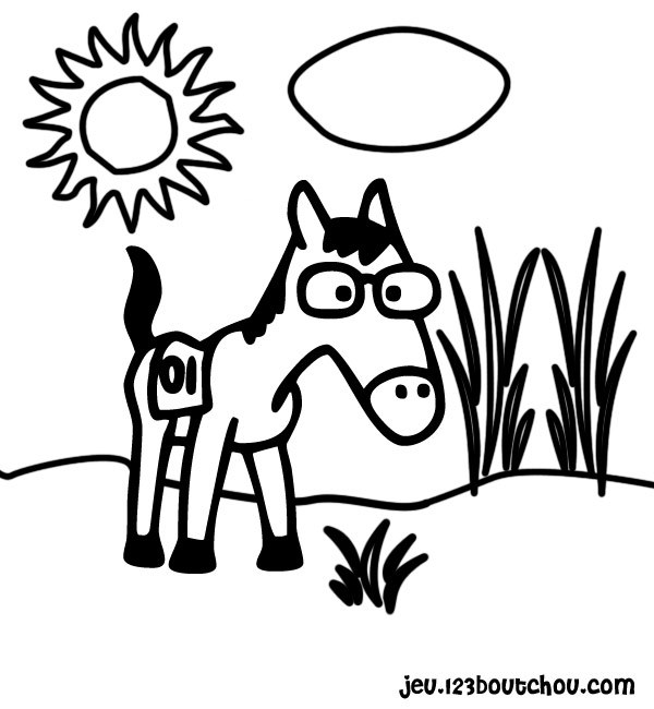 ぬりえページ: 馬 (動物) #2359 - 無料の印刷可能なぬりえページ