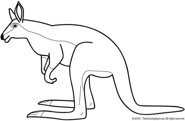 ぬりえページ: カンガルー (動物) #9232 - 無料の印刷可能なぬりえページ