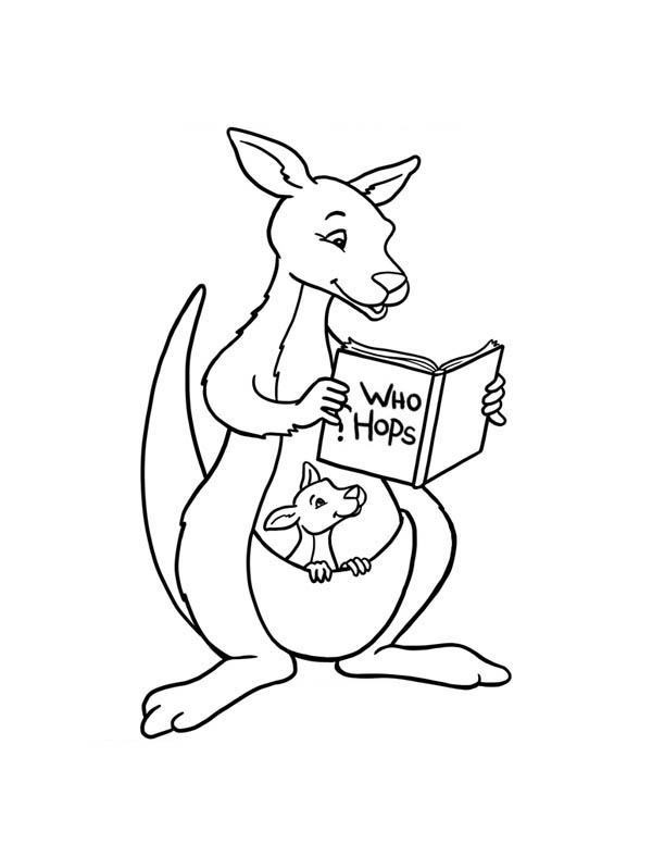 ぬりえページ: カンガルー (動物) #9255 - 無料の印刷可能なぬりえページ
