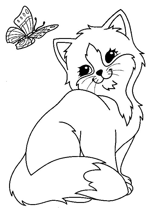 ぬりえページ: 子猫 (動物) #18021 - 無料の印刷可能なぬりえページ