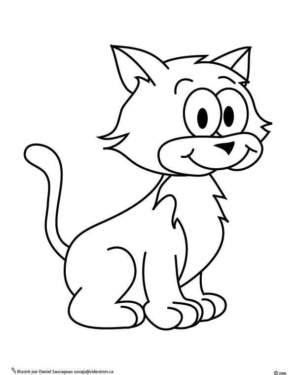 ぬりえページ: 子猫 (動物) #18054 - 無料の印刷可能なぬりえページ