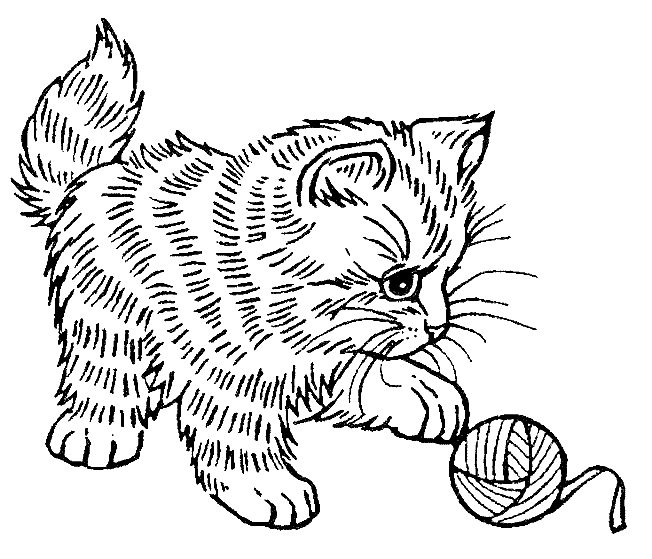 ぬりえページ: 子猫 (動物) #18086 - 無料の印刷可能なぬりえページ