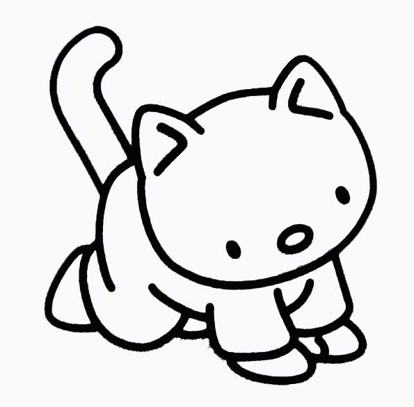 ぬりえページ: 子猫 (動物) #18153 - 無料の印刷可能なぬりえページ