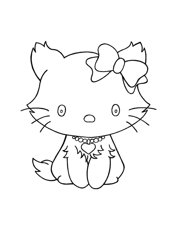ぬりえページ: 子猫 (動物) #18158 - 無料の印刷可能なぬりえページ