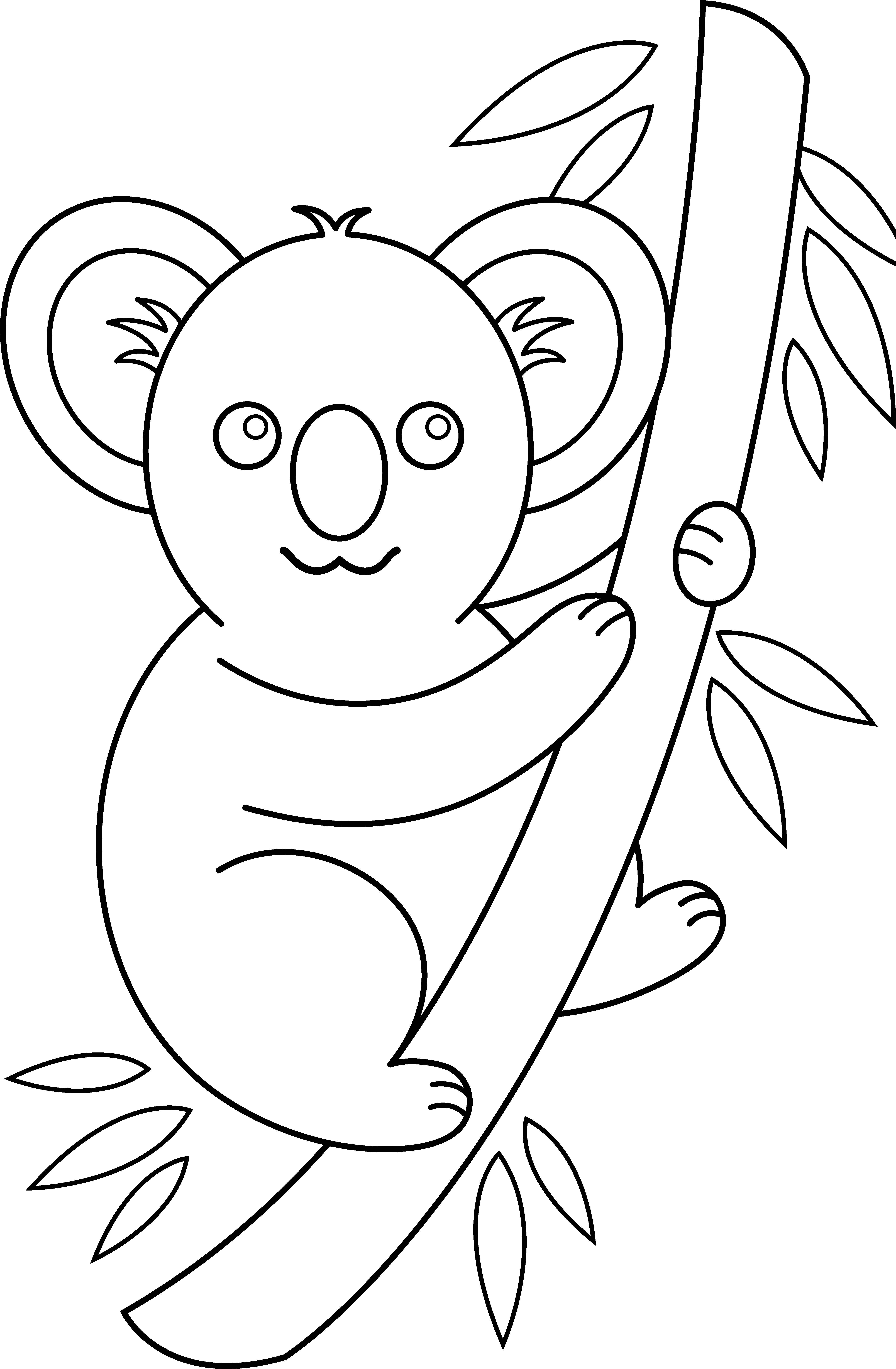 ぬりえページ: コアラ (動物) #9361 - 無料の印刷可能なぬりえページ