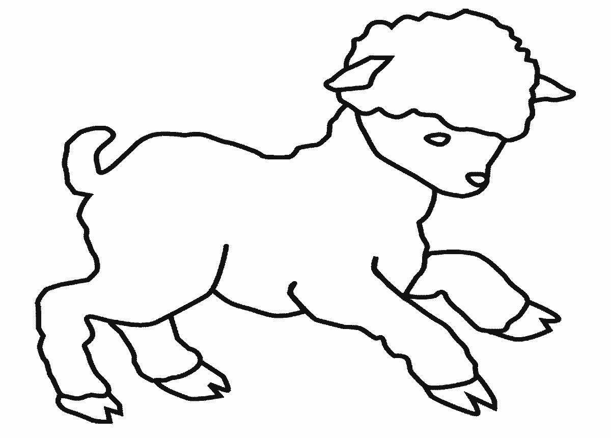 ぬりえページ: 子羊 (動物) #182 - 無料の印刷可能なぬりえページ