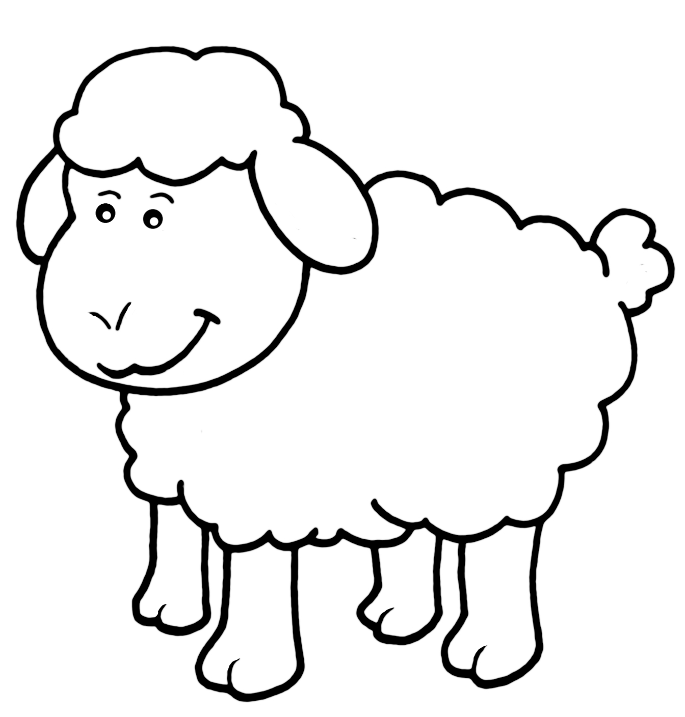 ぬりえページ: 子羊 (動物) #187 - 無料の印刷可能なぬりえページ