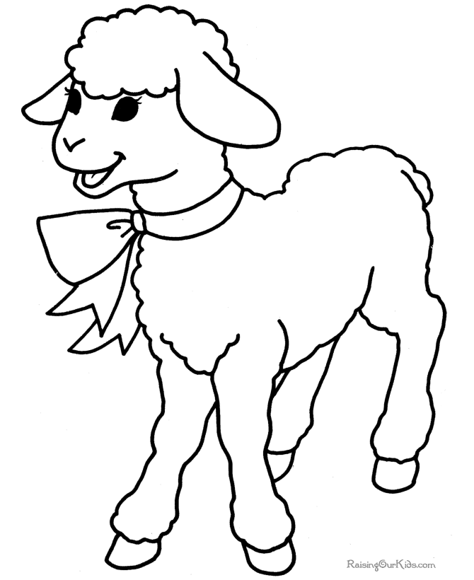 ぬりえページ: 子羊 (動物) #193 - 無料の印刷可能なぬりえページ