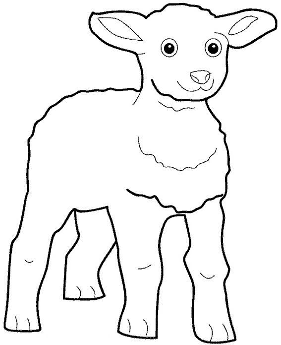 ぬりえページ: 子羊 (動物) #200 - 無料の印刷可能なぬりえページ
