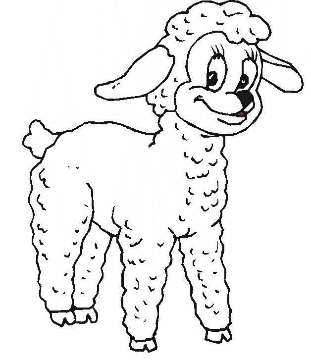 ぬりえページ: 子羊 (動物) #239 - 無料の印刷可能なぬりえページ