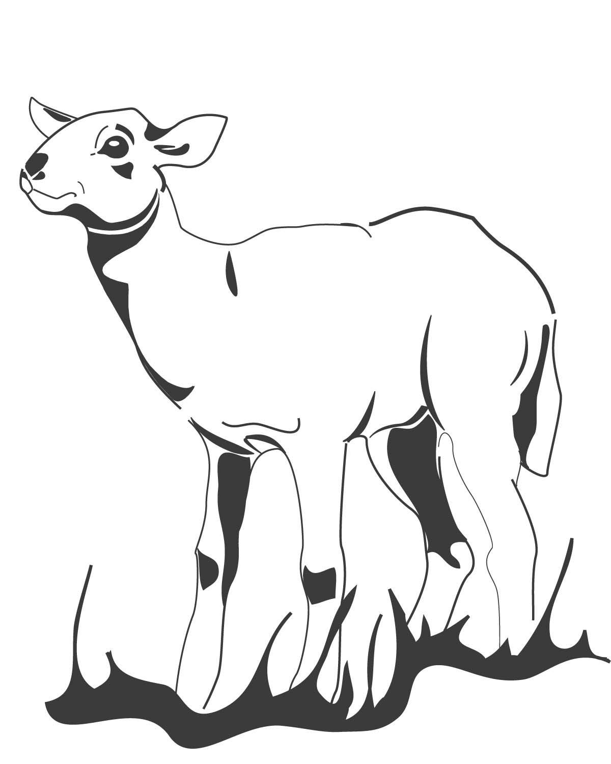 ぬりえページ: 子羊 (動物) #245 - 無料の印刷可能なぬりえページ