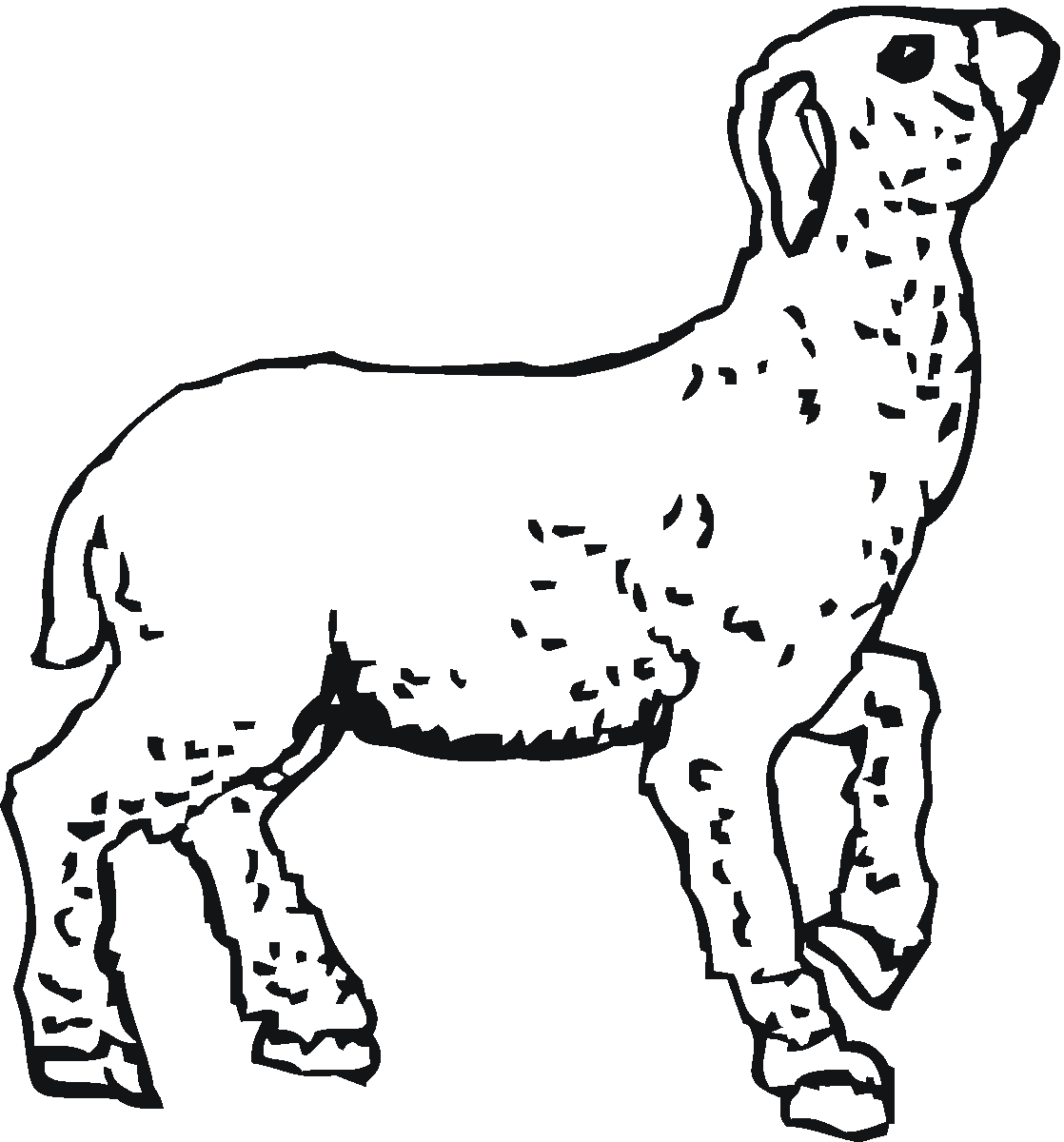 ぬりえページ: 子羊 (動物) #250 - 無料の印刷可能なぬりえページ
