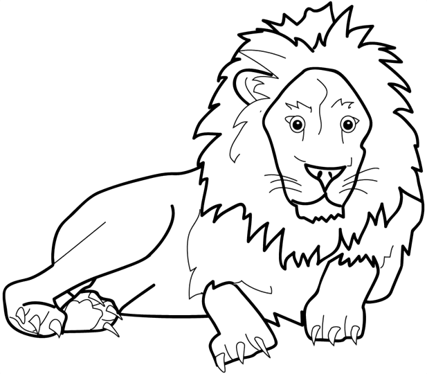 ぬりえページ: ライオン (動物) #10242 - 無料の印刷可能なぬりえページ