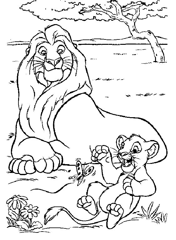 ぬりえページ: ライオン (動物) #10285 - 無料の印刷可能なぬりえページ