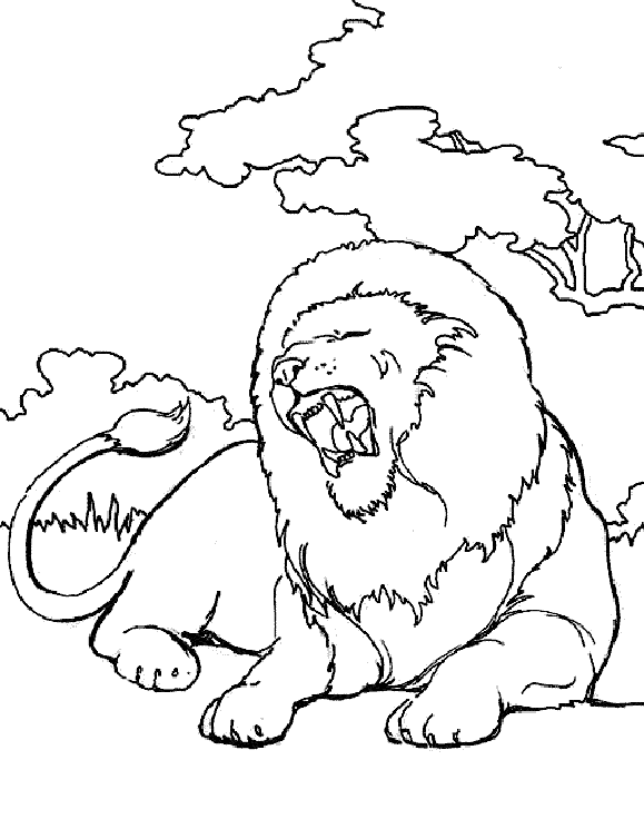 ぬりえページ: ライオン (動物) #10360 - 無料の印刷可能なぬりえページ