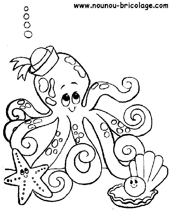 ぬりえページ: 海洋生物 (動物) #21983 - 無料の印刷可能なぬりえページ