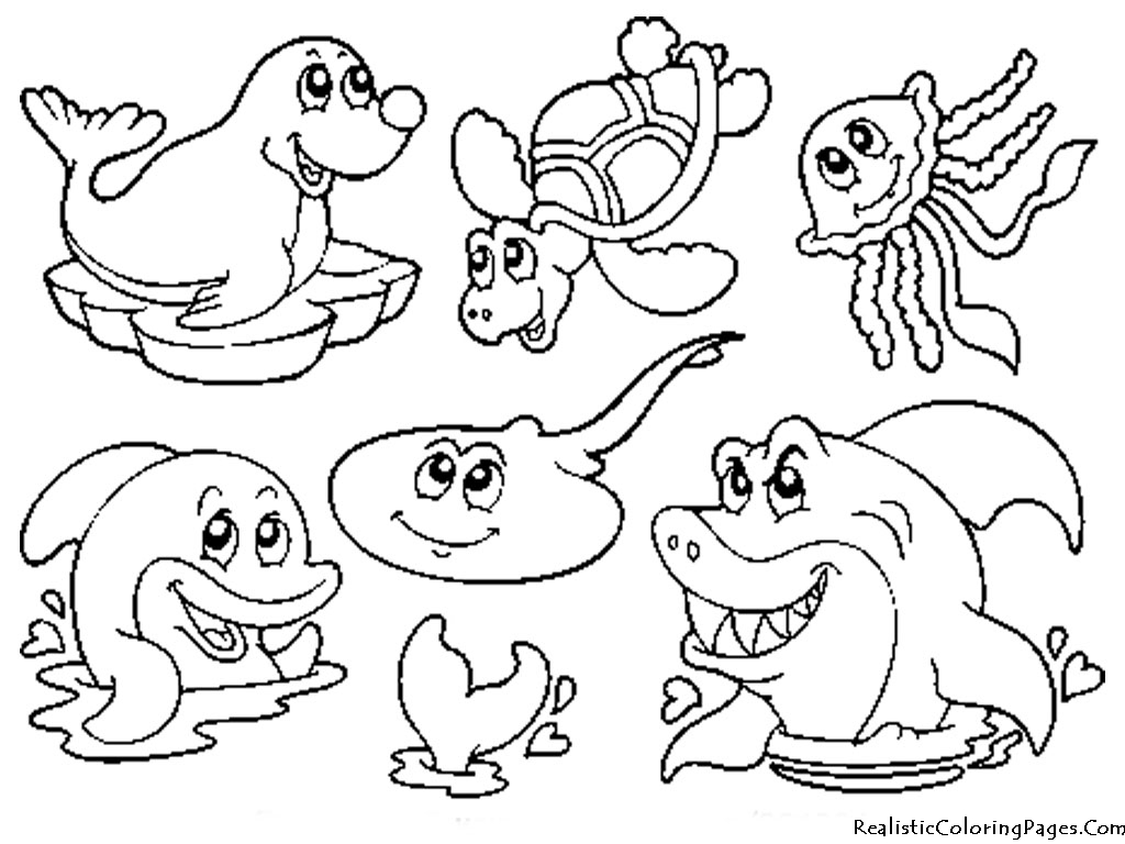 ぬりえページ: 海洋生物 (動物) #22092 - 無料の印刷可能なぬりえページ