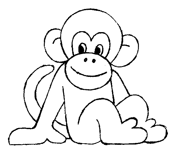 ぬりえページ: 猿 (動物) #14137 - 無料の印刷可能なぬりえページ