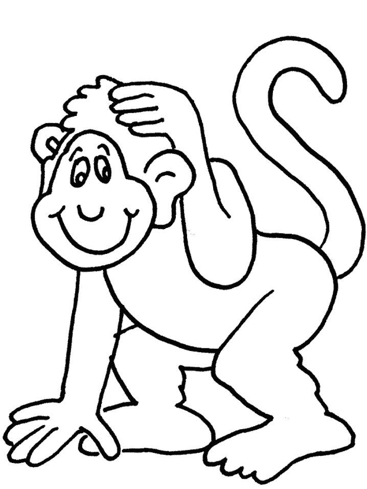 ぬりえページ: 猿 (動物) #14166 - 無料の印刷可能なぬりえページ