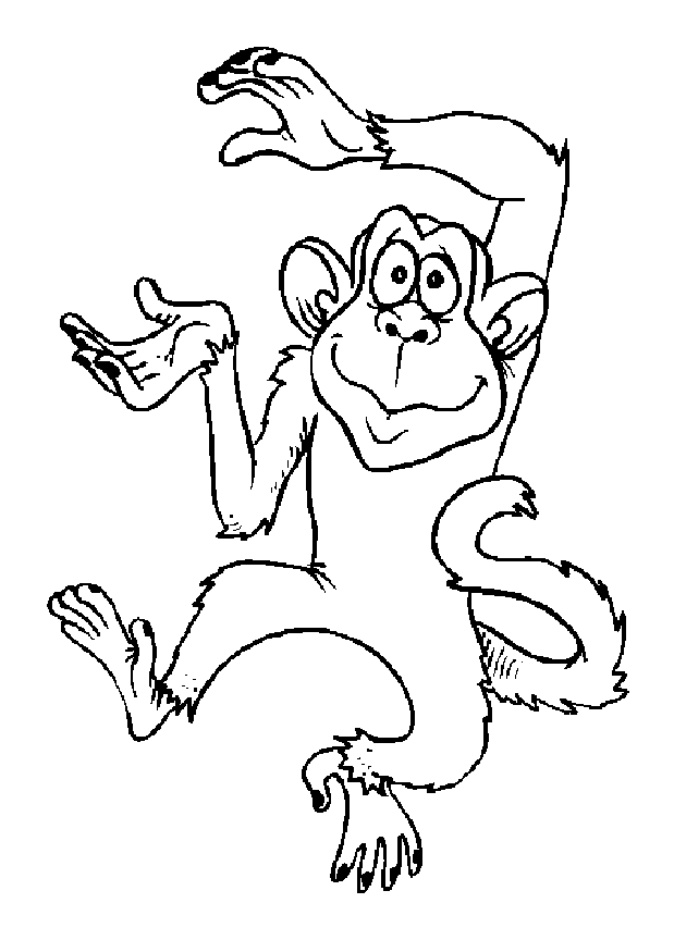 ぬりえページ: 猿 (動物) #14224 - 無料の印刷可能なぬりえページ