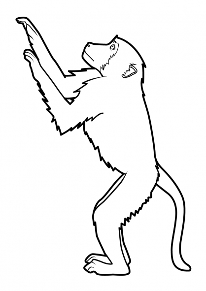 ぬりえページ: 猿 (動物) #14270 - 無料の印刷可能なぬりえページ