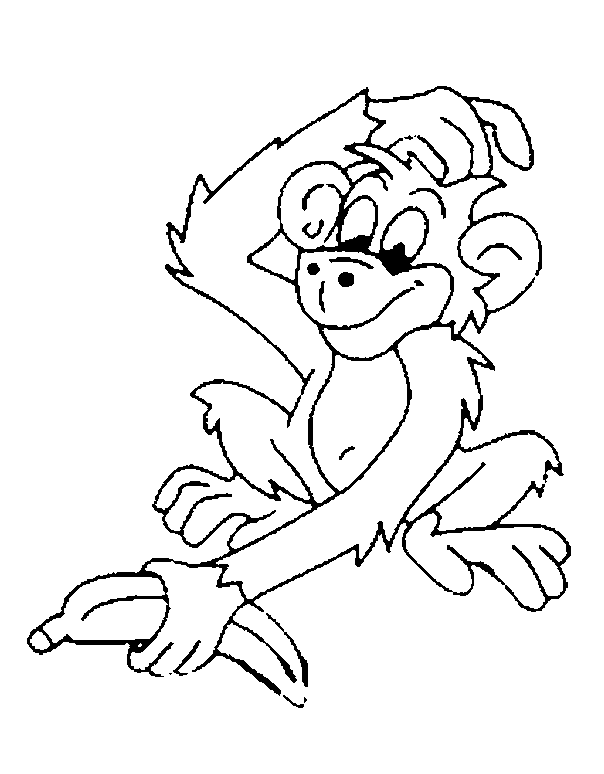 ぬりえページ: 猿 (動物) #14279 - 無料の印刷可能なぬりえページ