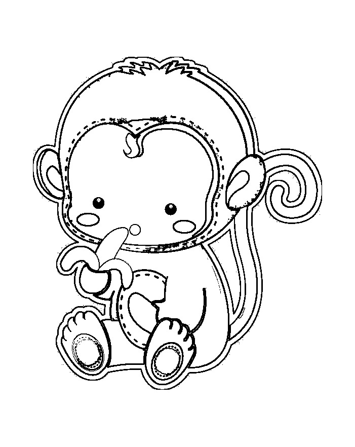 ぬりえページ: 猿 (動物) #14283 - 無料の印刷可能なぬりえページ