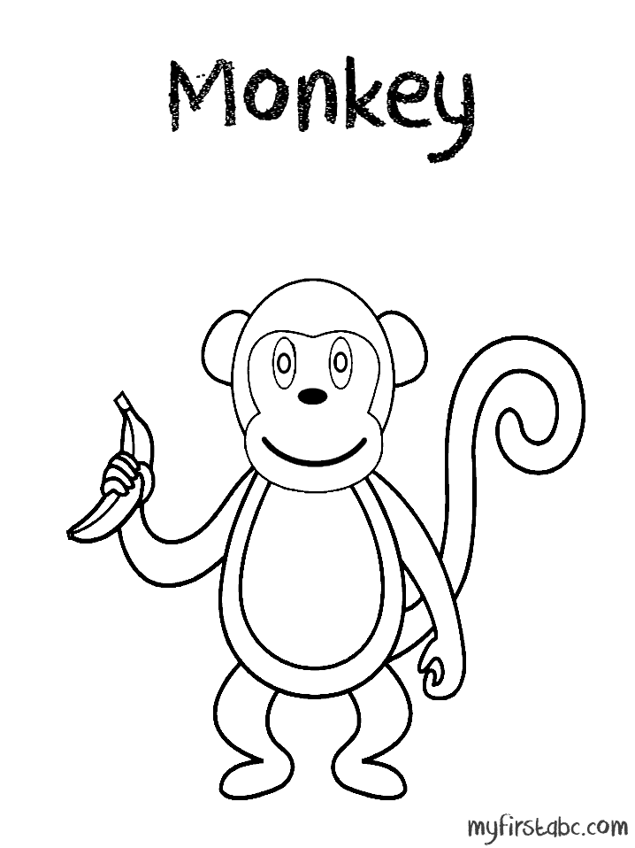 ぬりえページ: 猿 (動物) #14322 - 無料の印刷可能なぬりえページ