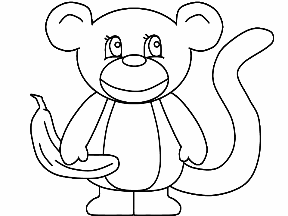 ぬりえページ: 猿 (動物) #14336 - 無料の印刷可能なぬりえページ